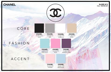 coco chanel color chart